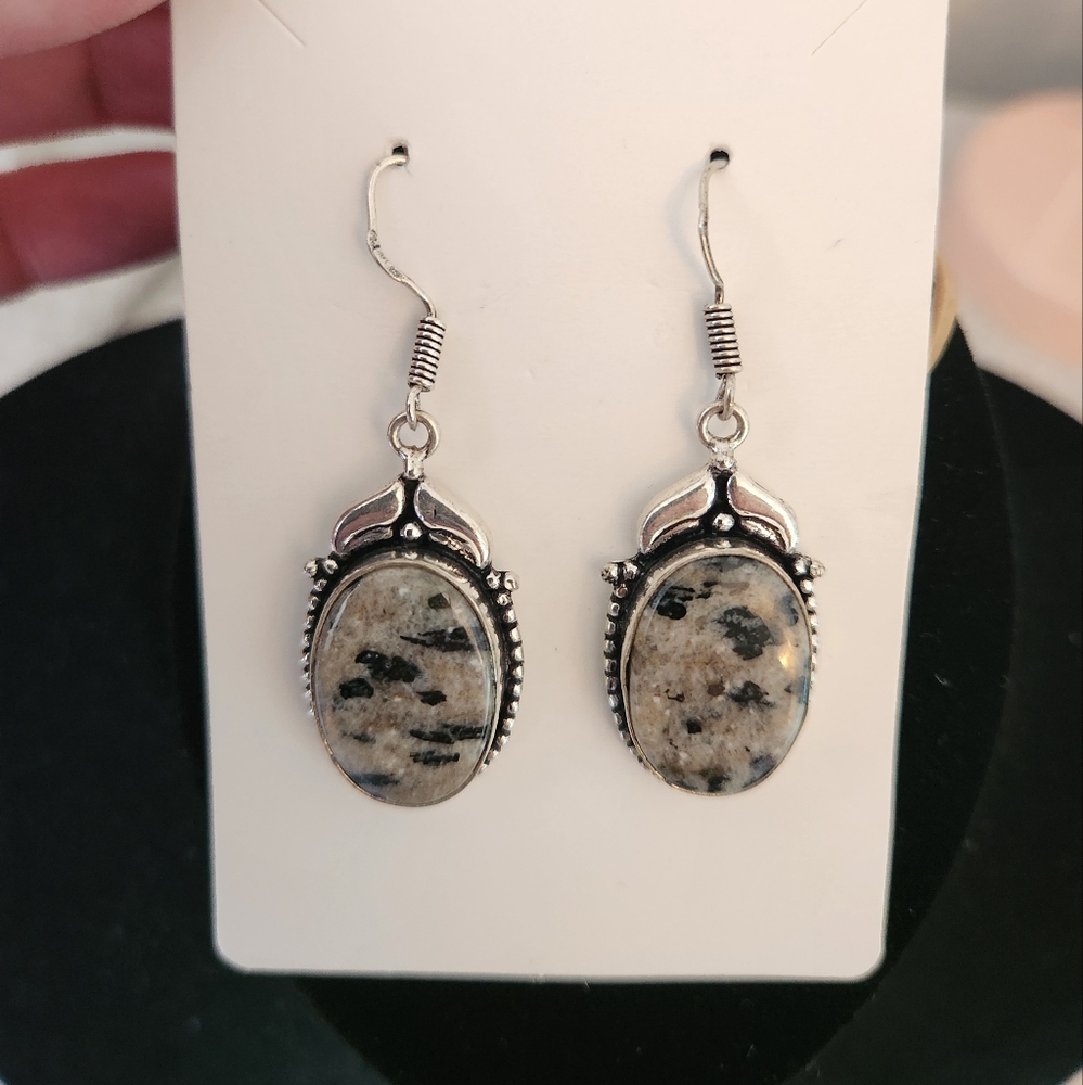 Sodalite Silver Earrings